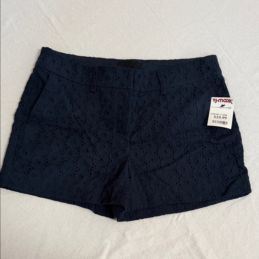 Cynthia Rowley Dark Blue Lace Shorts